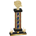 Premium Single Flag USA First Place Running Trophy