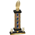 Premium Single Flag USA Year Football Trophy