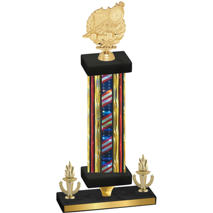 Premium Single Flag USA Victory Swimming Trophy