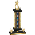 Premium Single Flag USA First Place Hockey Trophy