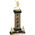 Premium Single Flag USA Victory Lacrosse Trophy