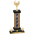 Premium Single Flag USA First Place Victory Trophy