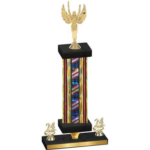 Premium Single Flag USA Year Victory Trophy
