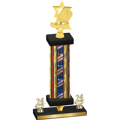Premium Single Flag USA Year Pickleball Trophy