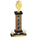 Premium Single Flag USA Third Place Pickleball Trophy