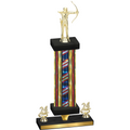 Premium Single Flag USA Year Archery Trophy