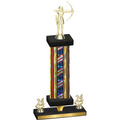 Premium Single Flag USA Year Archery Trophy