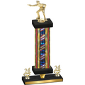 Premium Single Flag USA Year Shooter Trophy