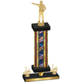 Premium Single Flag USA First Place Shooter Trophy