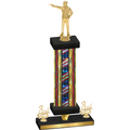 Premium Single Flag USA Third Place Shooter Trophy