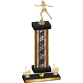 Premium Single Flag USA First Place Skater Trophy