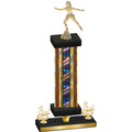 Premium Single Flag USA Third Place Skater Trophy