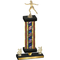 Premium Single Flag USA Year Skater Trophy