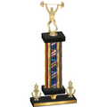 Premium Single Flag USA Victory Weights Trophy