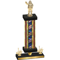 Premium Single Flag USA First Place Holiday Trophy