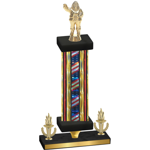 Premium Single Flag USA Victory Holiday Trophy