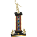 Premium Single Flag USA Victory Basketball Trophy
