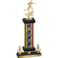 Premium Single Flag USA Victory Flag Football Trophy