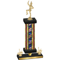 Premium Single Flag USA First Place Majorette Trophy