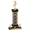 Premium Single Flag USA Year Majorette Trophy