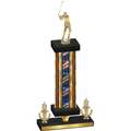 Premium Single Flag USA Victory Golf Trophy