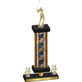 Premium Single Flag USA Year Golf Trophy