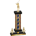 Premium Single Flag USA Victory Golf Trophy