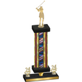 Premium Single Flag USA Year Golf Trophy