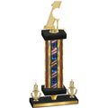 Premium Single Flag USA Victory Golf Trophy