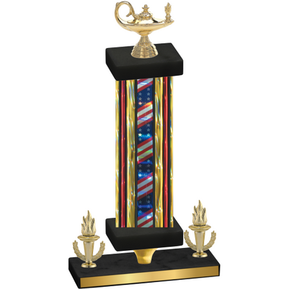 Premium Single Flag USA Victory Academics Trophy