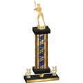 Premium Single Flag USA Year Softball Trophy