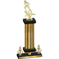 Premium Single Gold Glacier Victory Football Trophy
