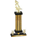 Premium Single Gold Glacier Year Football Trophy