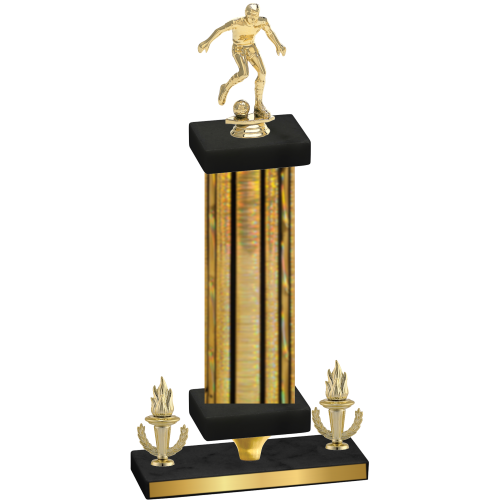 Premium Single Gold Glacier Victory Soccer Trophy