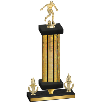 Premium Single Gold Glacier Victory Soccer Trophy