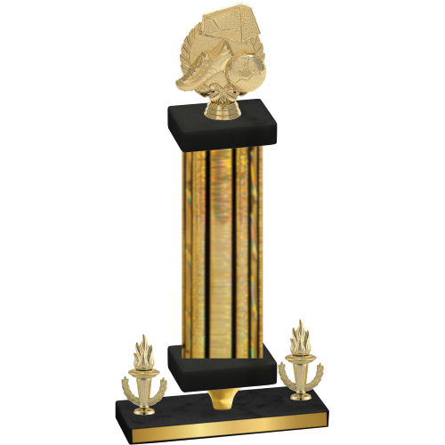 Premium Single Gold Glacier Victory Soccer Trophy