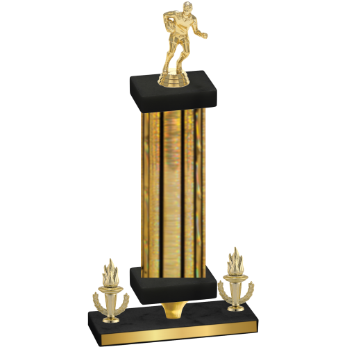 Premium Single Gold Glacier Victory Rugby Trophy