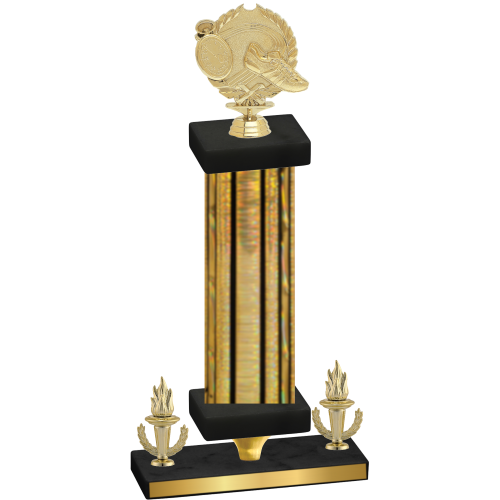 Premium Single Gold Glacier Victory Running Trophy