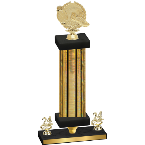 Premium Single Gold Glacier Year Running Trophy