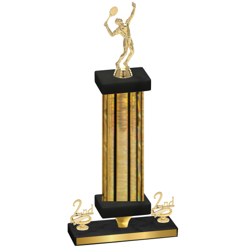 Premium Single Gold Glacier Second Place Tennis Trophy