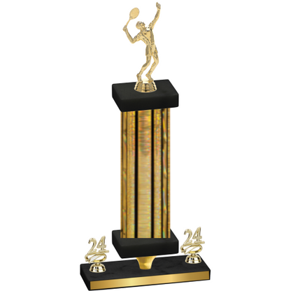 Premium Single Gold Glacier Year Tennis Trophy