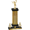 Premium Single Gold Glacier Victory Volleyball Trophy