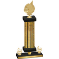 Premium Single Gold Glacier Fourth Place Volleyball Trophy