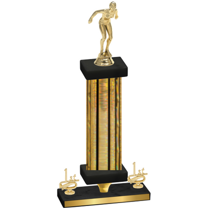 Premium Single Gold Glacier First Place Tennis Trophy