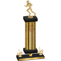 Premium Single Gold Glacier First Place Football Trophy