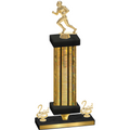 Premium Single Gold Glacier Second Place Football Trophy