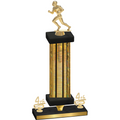 Premium Single Gold Glacier Fourth Place Football Trophy