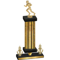 Premium Single Gold Glacier Victory Football Trophy
