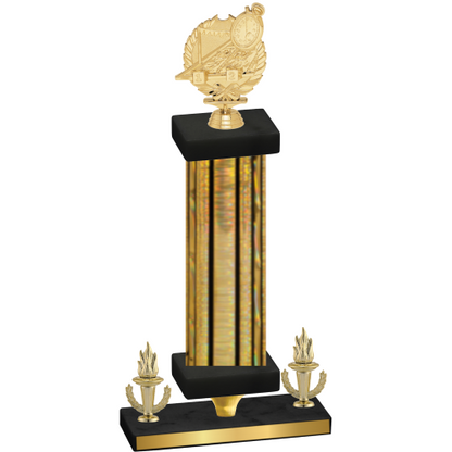 Premium Single Gold Glacier Victory Swimming Trophy