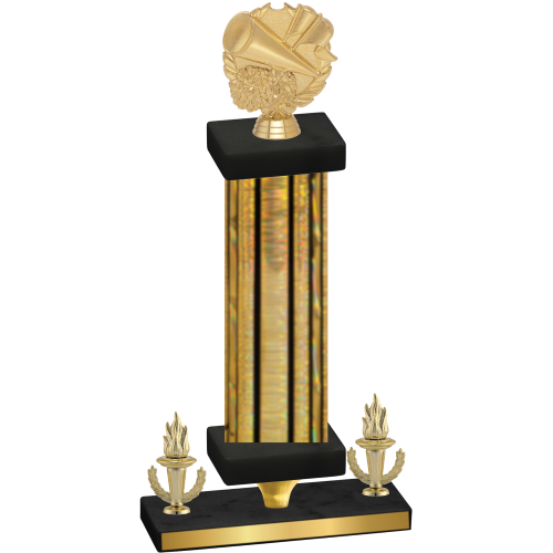 Premium Single Gold Glacier Victory Cheerleading Trophy